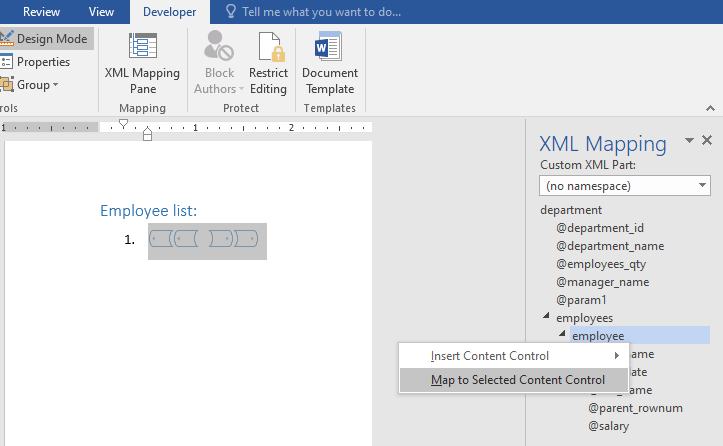Adding lists to the report - 4
