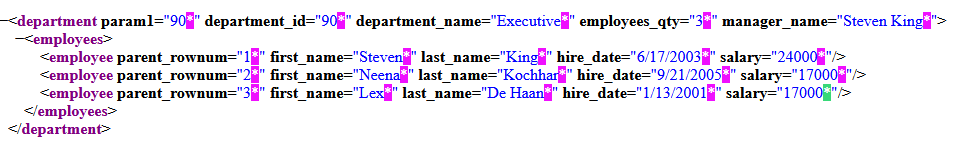 CustomXML produced by unregistered version of Report Designer