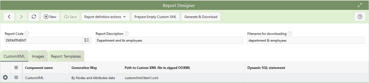 Report Development workflow step #2
