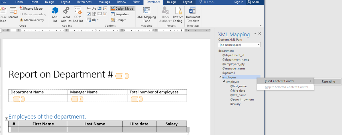 Report Development workflow step #4f-1
